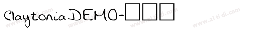 ClaytoniaDEMO字体转换