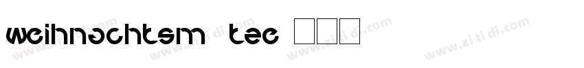 Weihnachtsmütze字体转换