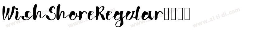 WishShoreRegular字体转换