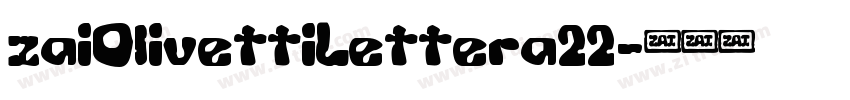 zaiOlivettiLettera22字体转换