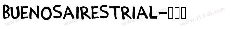 buenosAirestrial字体转换