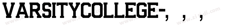 VarsityCollege字体转换