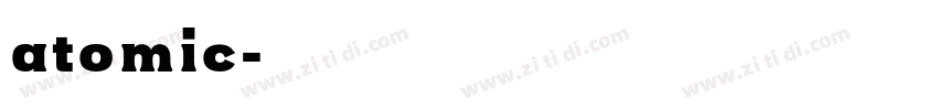 atomic字体转换