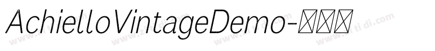 AchielloVintageDemo字体转换