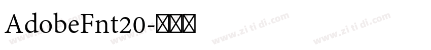AdobeFnt20字体转换