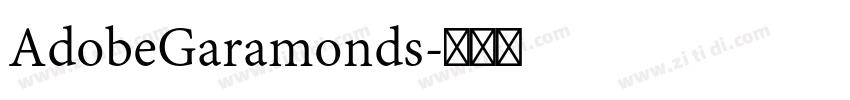 AdobeGaramonds字体转换