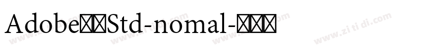 Adobe黑体Std-nomal字体转换