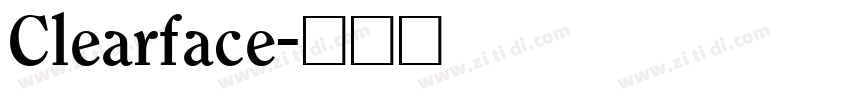 Clearface字体转换