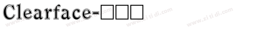 Clearface字体转换