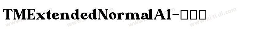 TMExtendedNormalAl字体转换