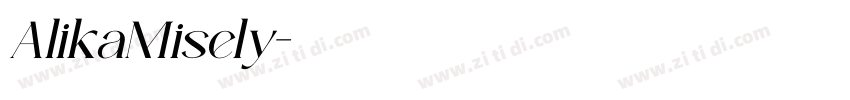 AlikaMisely字体转换