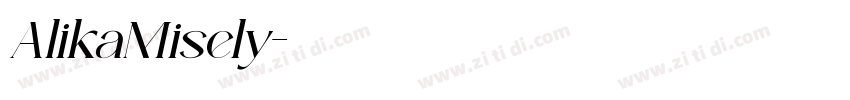 AlikaMisely字体转换