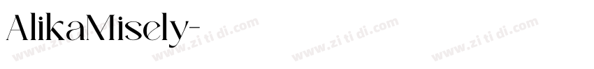 AlikaMisely字体转换