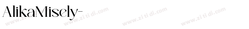 AlikaMisely字体转换