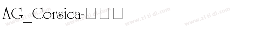 AG_Corsica字体转换
