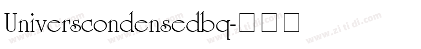 Universcondensedbq字体转换