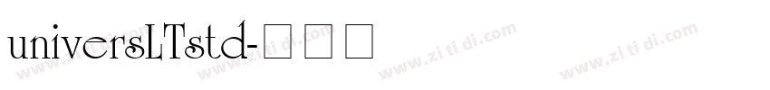 universLTstd字体转换