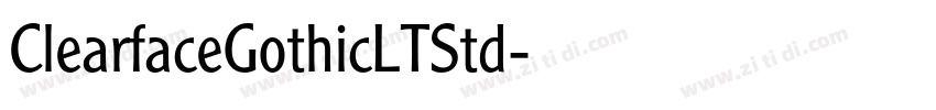 ClearfaceGothicLTStd字体转换