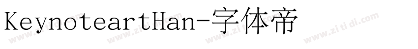 KeynoteartHan字体转换