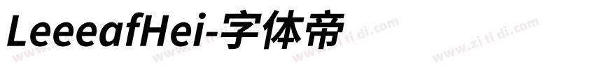 LeeeafHei字体转换