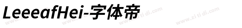 LeeeafHei字体转换