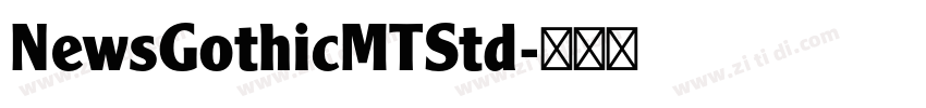 NewsGothicMTStd字体转换
