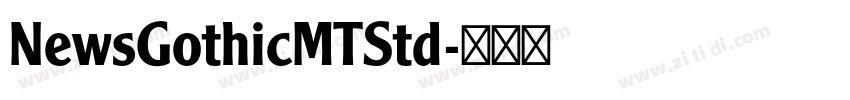 NewsGothicMTStd字体转换