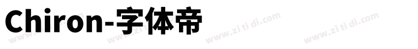 Chiron字体转换
