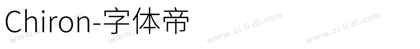 Chiron字体转换