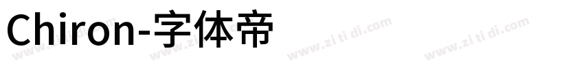 Chiron字体转换