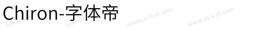 Chiron字体转换