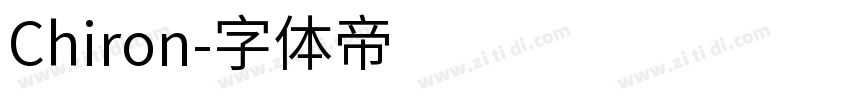 Chiron字体转换