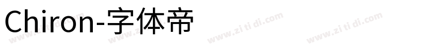 Chiron字体转换