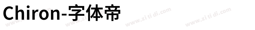 Chiron字体转换