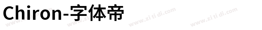 Chiron字体转换