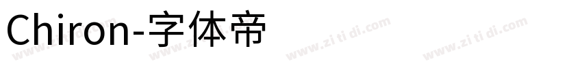 Chiron字体转换