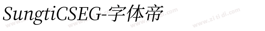 SungtiCSEG字体转换