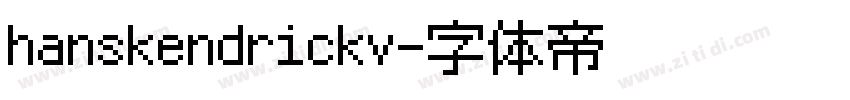 hanskendrickv字体转换