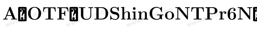 A-OTF-UDShinGoNTPr6N字体转换