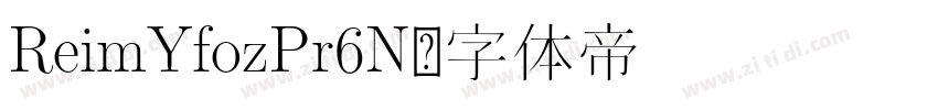 ReimYfozPr6N字体转换