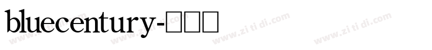 bluecentury字体转换