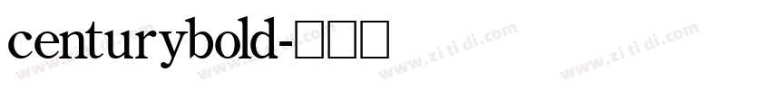 centurybold字体转换