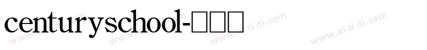 centuryschool字体转换