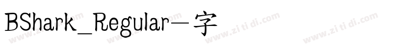 BShark_Regular字体转换