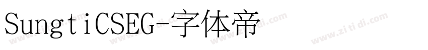 SungtiCSEG字体转换