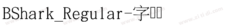 BShark_Regular字体转换