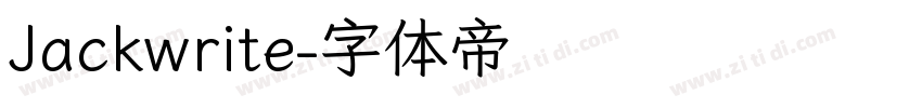 Jackwrite字体转换