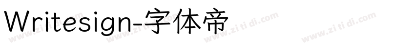Writesign字体转换