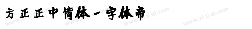 方正正中简体字体转换