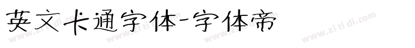 英文卡通字体字体转换